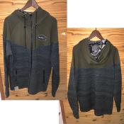.Veste à capuche HOYT verte et grise