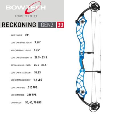 2023 BOWTECH RECKONING 39 GEN 2 Noir