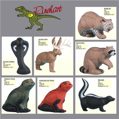 Cibles 3D RINEHART petits animaux, dindons